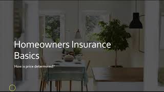 Homeowners Insurance Basics YouTube Video