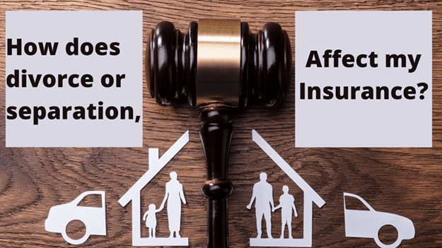 How does a separation affect insurance